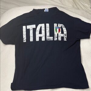 Italia Navy Blue T-Shirt - XL